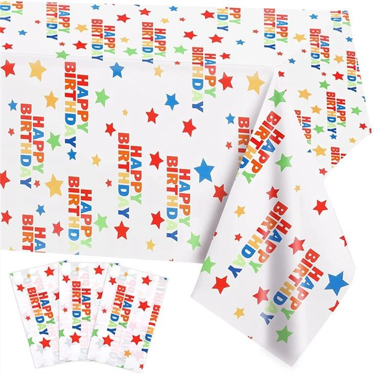 Printed Birthday Table Cloth